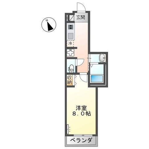 湘南エクセレントⅢ 207号室 間取り