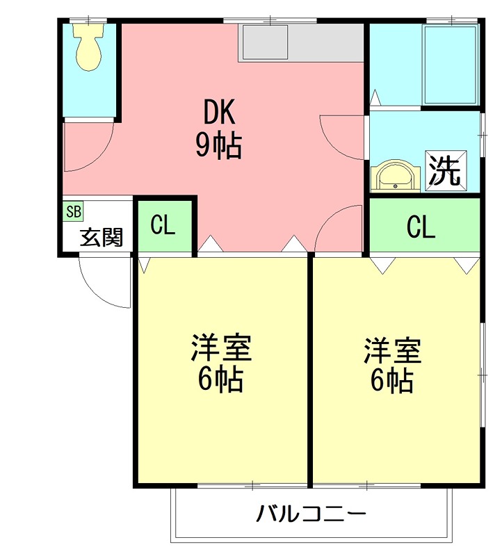 マリーク弐番館 101号室 間取り