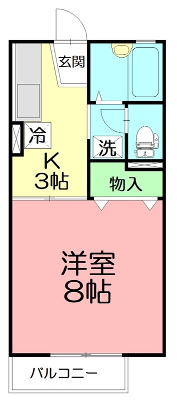 ドミールシャンテ 202号室 間取り