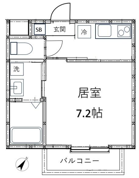 Maison Brillio 2B号室 間取り
