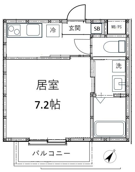 Maison Brillio 2C号室 間取り