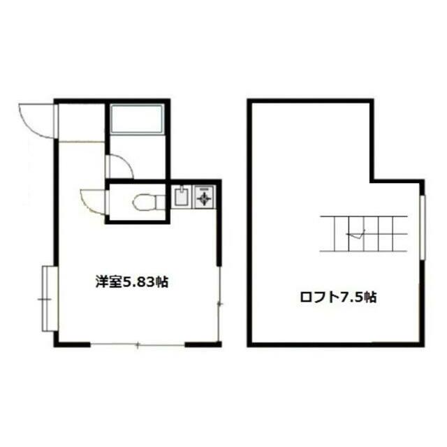 セゾン茅ヶ崎 201号室 間取り
