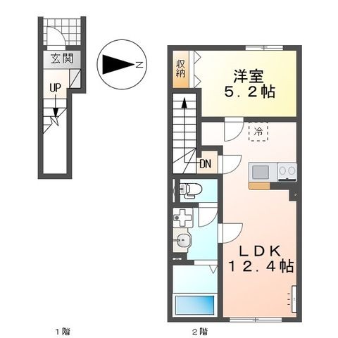 Clair(クレール) 202号室 間取り