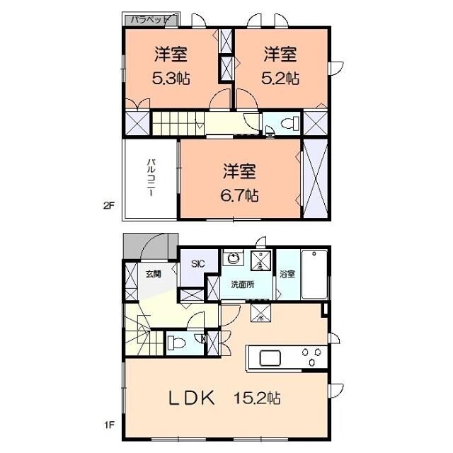 リジエールB 間取り