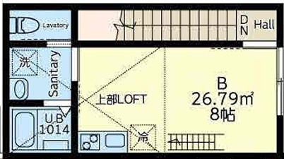 プラナス港南台 B号室 間取り