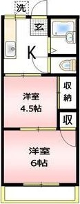 レピュート茅ヶ崎 103号室 間取り