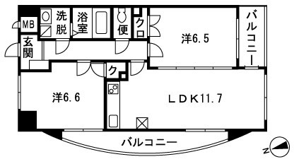 エーデルハイム湘南 401号室 間取り