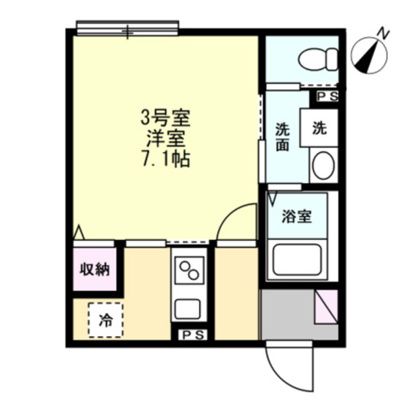 ベイルーム海老名かしわ台 303号室 間取り
