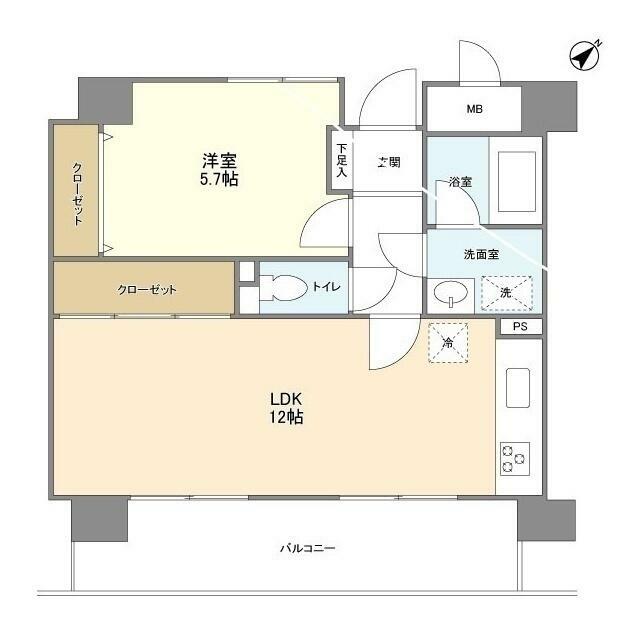 エクセルシオール藤沢 203号室 間取り