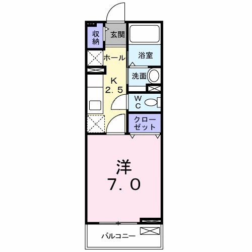 クラング　フォリア 205号室 間取り