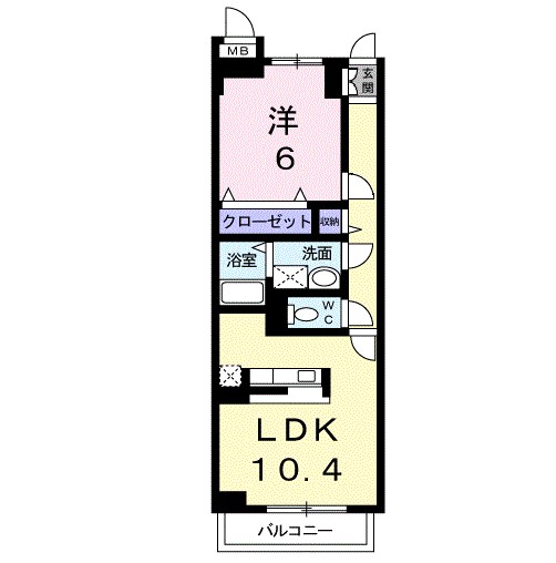 エスポアメゾンⅡ 302号室 間取り