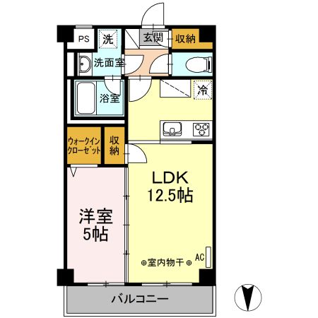 TERRACE　WELLNESS 202号室 間取り