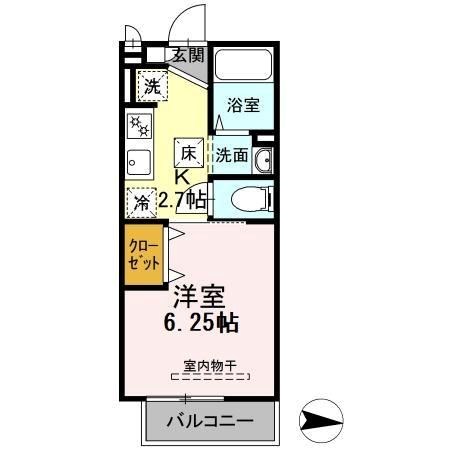レジデンス湘南 102号室 間取り
