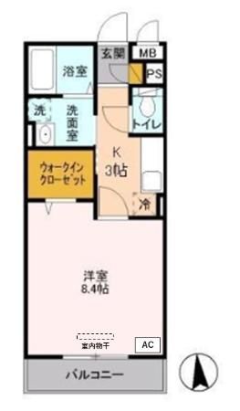 アルスノーヴァⅡ 206号室 間取り