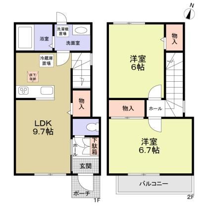 ＮコーストＩの物件画像2