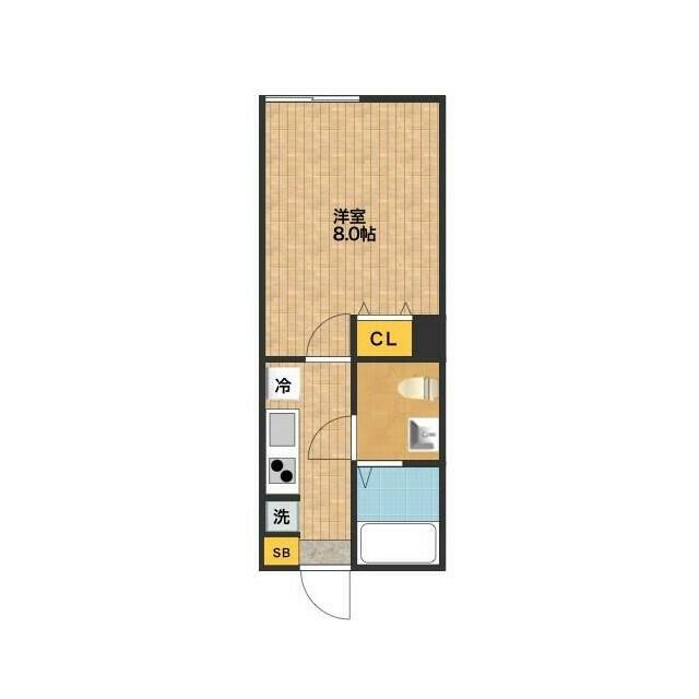 アドヴァンスTT1号館 202号室 間取り