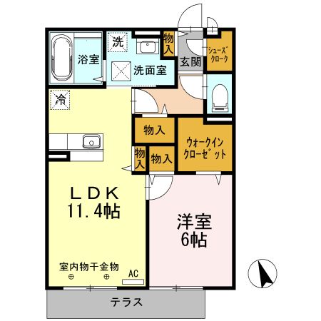 ファイン ステージ 102号室 間取り