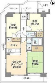 ダイアパレス藤沢本町 601号室 間取り