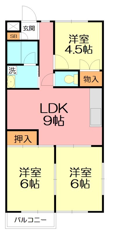 リベラルⅢ原当麻の物件画像2
