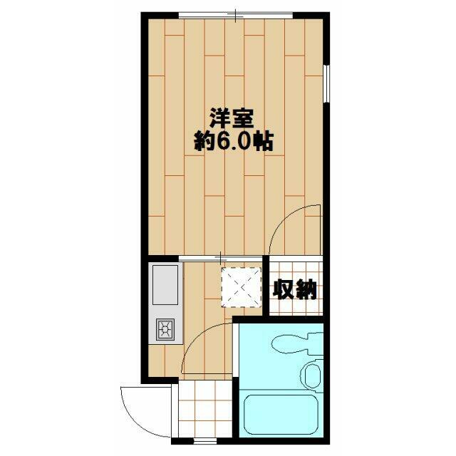 サンハイツ厚木 201号室 間取り