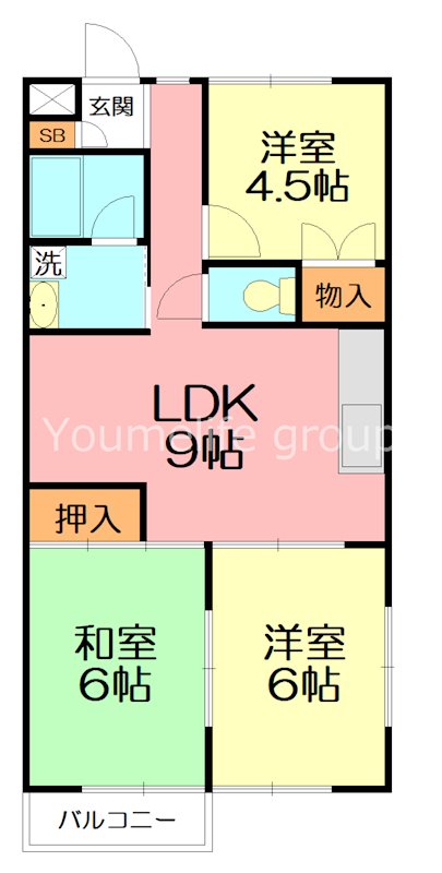 リベラルＩＩＩ原当麻 間取り
