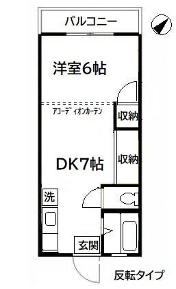 レジデンスニシイ 102号室 間取り