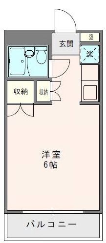マウロア大磯 100号室 間取り