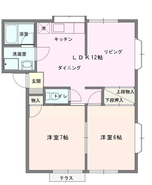 セゾンヌーベル 101号室 間取り