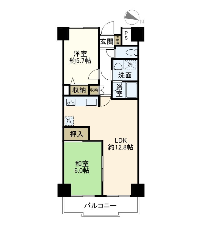コーラル東戸塚 0204号室 間取り