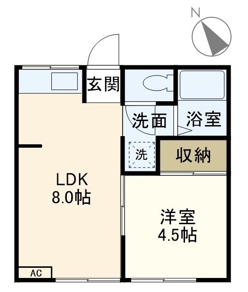 弥生コーポ 203号室 間取り