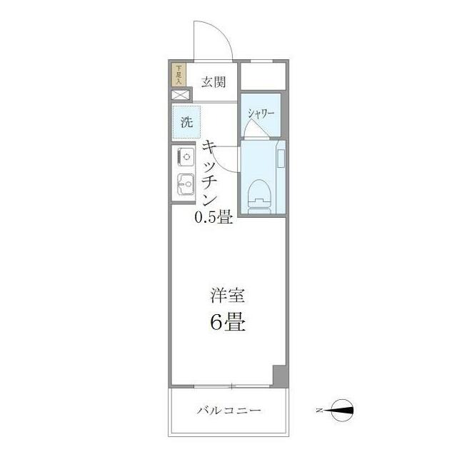 ＩＳＭ平塚 504号室 間取り