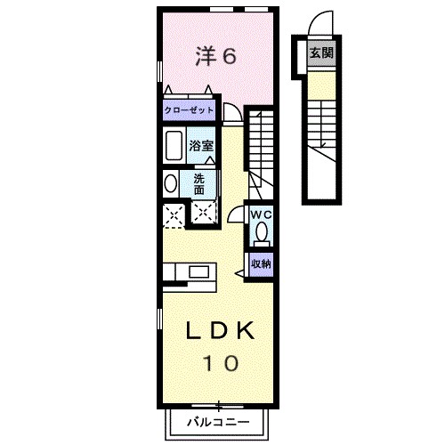 エターナル 204号室 間取り
