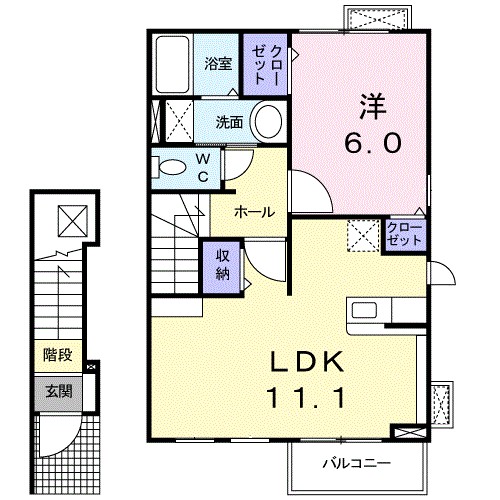 フレグランス弐番館 203号室 間取り