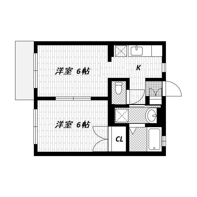 リーヴエ湘南 102号室 間取り