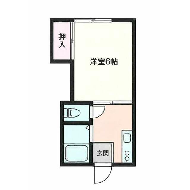 英ハイツ 106号室 間取り