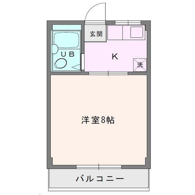 コーポ愛名A 105号室 間取り