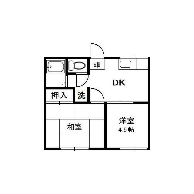 レピュートオオクラ 102号室 間取り