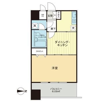 ライオンズマンション平塚宝町 604号室 間取り