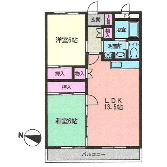ビュースフルマンション桜台 407号室 間取り