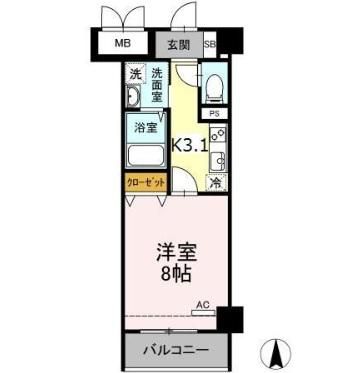 メゾン・ド・シルキー 203号室 間取り