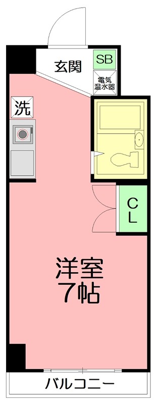 エストレージャ湘南 811号室 間取り