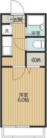VILLA510　No.6 104号室 間取り