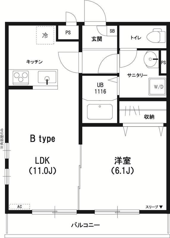 リブリ・SAIRIN23 204号室 間取り