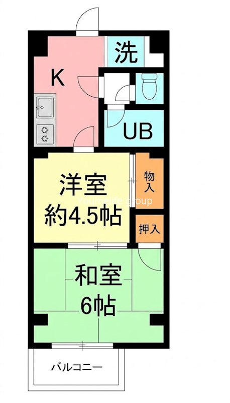 ファーストクラス亀井野 間取り