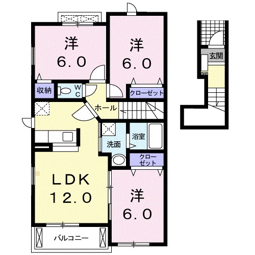 クレストガーデンⅠ 間取り