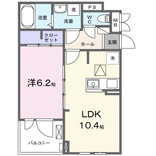 フロレスタ湘南Ⅱ 101号室 間取り