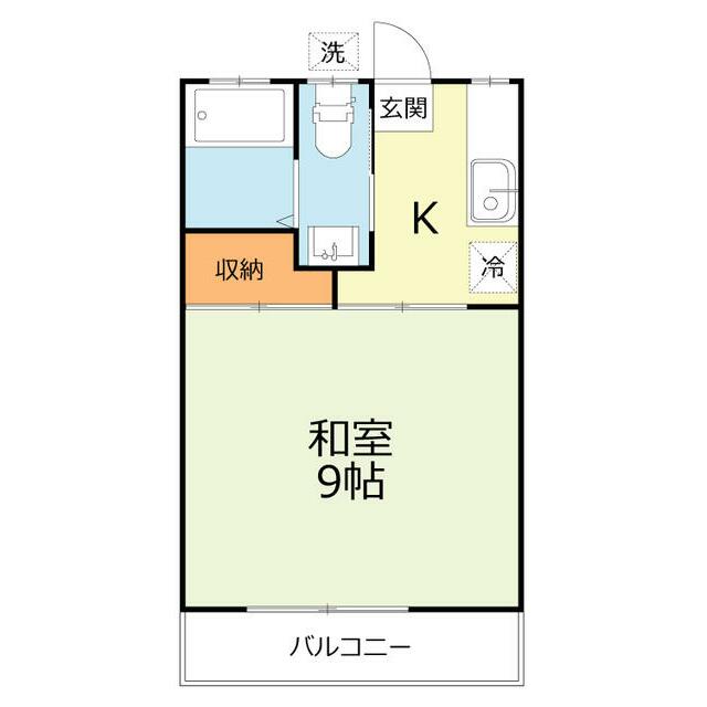 サン上屋敷 2A号室 間取り