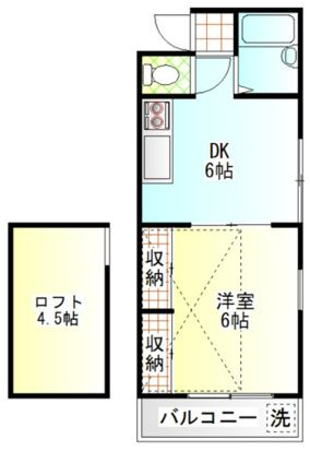 サンリバー南鴨宮 204号室 間取り