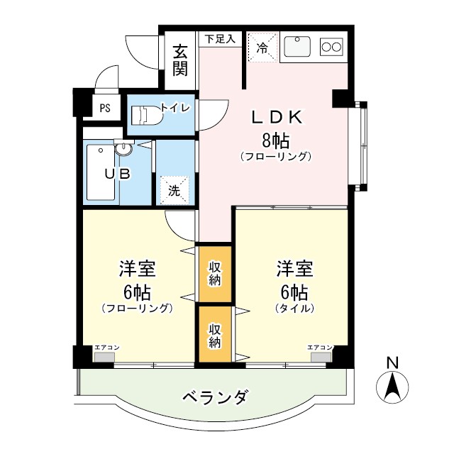 アーバンヒルズ平戸 307号室 間取り