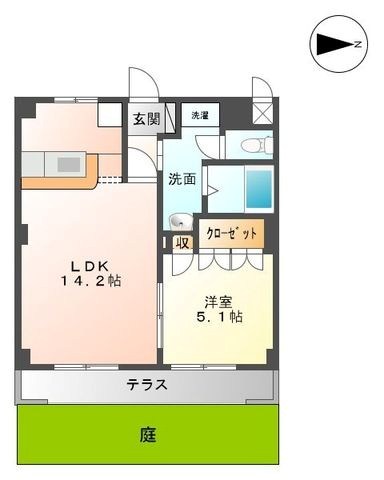 セレーヌ泉 103号室 間取り